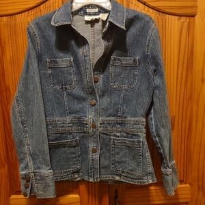 Jones NY Blue Denim Jacket with Pockets